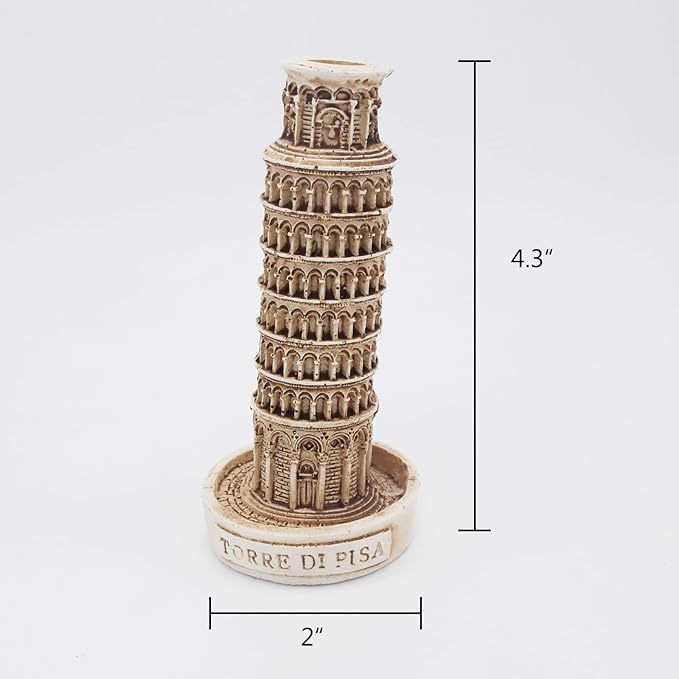 Leaning Tower of Pisa Fish Tank Decorations Reptile Turtle Lizard Spider Tanks Terrarium Building Construction Décor Ornament Pet