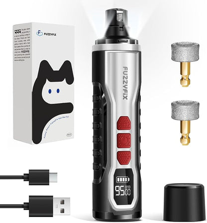 Dog Nail Grinder, Quiet Pet Nail Trimmer, Rechargeable Electric Dog Nail Trimmer, for Large Medium Small Dogs