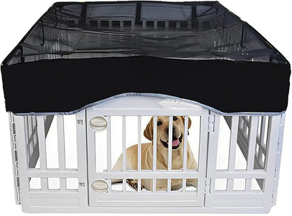 Dog Playpen Pet Playpen Mesh Fabric Top Cover- Sun Protectionï¼_et Cover for Dog Playpen for Indoor/Outdoor Use, 36" *36