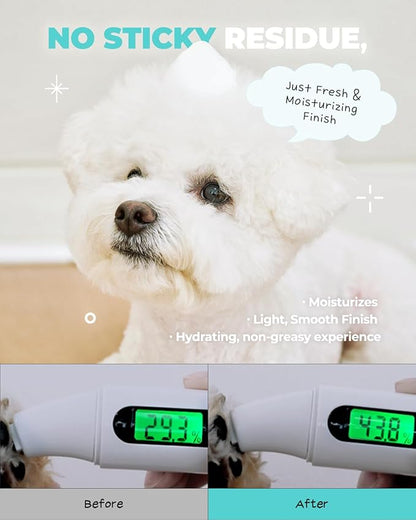 [PETHROOM] CleanPaws Foaming No-Rinse Dog Paw Wash | Quick-Dry, Non-Sticky & Deodorizing | Silicone Bristle Brush | Moisturizing & Hypoallergenic | Waterless Paw Cleaner for Dogs & Cats (2.87 fl oz.)