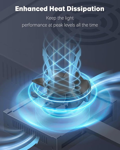 Pawfly 50 W Saltwater Aquarium Light for SPS & LPS Corals, Clip-On Dimmable LED Reef Light with Adjustable Brightness, Day/Night Modes, Timer, Blue RGB Violet UV Lighting for 1-40 Gallon Fish Tank