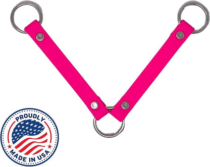 SparkDog Collars Dog Crate Fan Hanger, HotDawg Utility Strap, BioThane Ryobi P3320 Fan Hanger for Ruffland Dog Kennel, Bucket Holder Utility Strap - Made in The USA (Hot Pink)