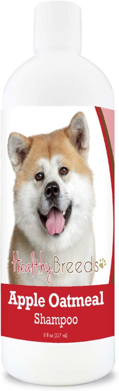 Healthy Breeds Akita Apple Oatmeal Dog Shampoo - All Natural, Tearless & Hypoallergenic Cleanser & Conditioner - Best for Dry, Itchy or Irritated Skin - 8 oz