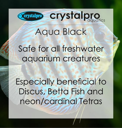 Aqua Black 4.22 Oz Black Water Concentrate Additive for Tropical Aquariums - Adds Natural Tannins and Humic&Fulvic - Darkens The Water- for Freshwater Tropical Lake Water Conditions