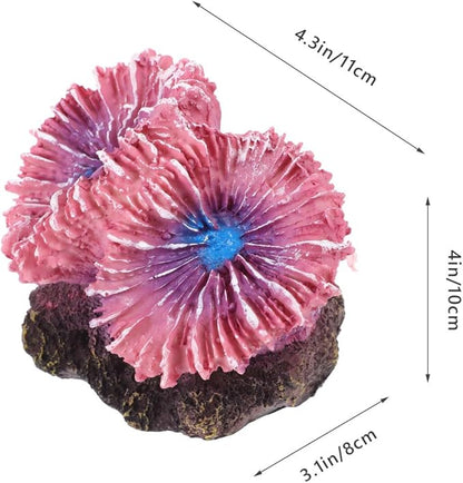 ABOOFAN Aquarium Coral Ornaments, Artificial Coral Reef Aquarium Ornament Reef Decor for Fish Tank Landscape Decoration