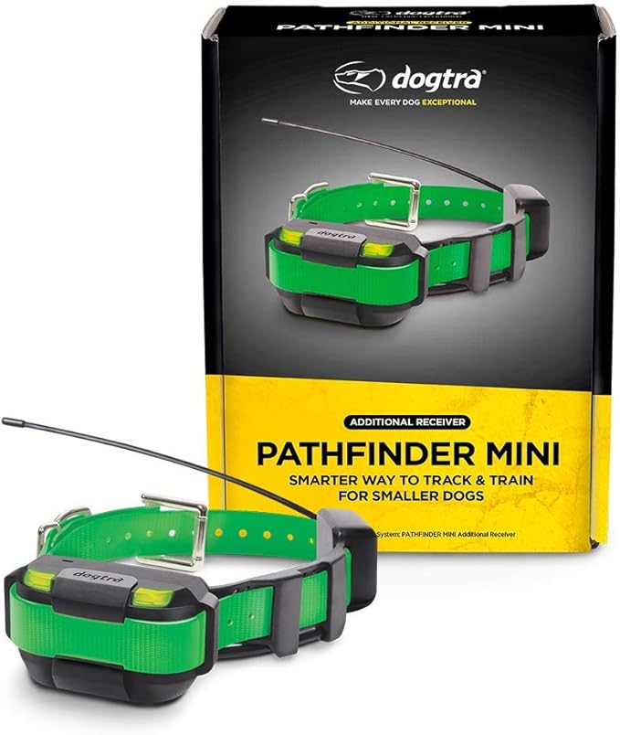 Dogtra Pathfinder Mini Additional Receiver 4-Mile 21-Dog Expandable Waterproof Smartphone GPS Tracking & Training Mini E-Collar