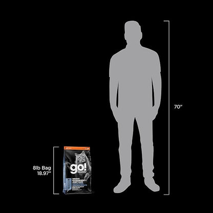 Go! Solutions Weight Management + Joint Care, Grain-Free Dry Cat Food, Chicken Recipe, 8 lb Bag