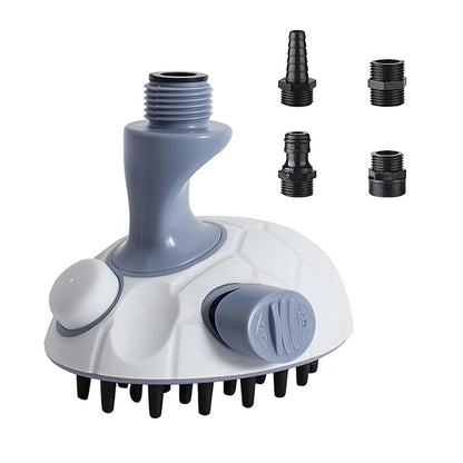Dog Shower Scrubber Head with Dispenser, 3 in 1 Bath Grooming Brush for Washing Hose Attachment, Soft Silicone Bristle for Long Short Haired Pets