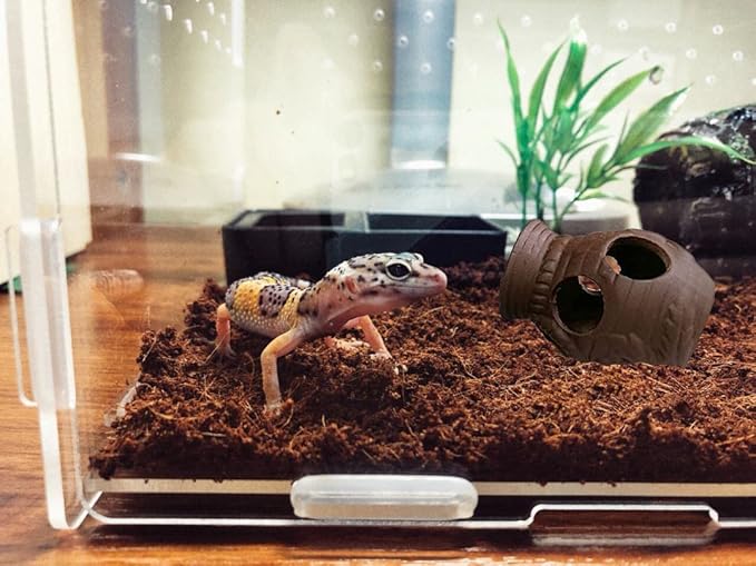 Ceramic Shelters, 2 pcs, Fish Tank Accessories, Fish House, Swim Holes Aquatic, Aquarium Cave for Freshwater and Saltwater Fish Tank, Pets to Breed, Play and Rest Decor (Pot)