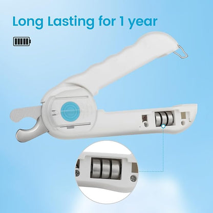 Cat Dog Pet Nail Clippers with Light, Llluminates Cat Dog Nails or Bloodline,Safety Pet Nail Clipper for Dogs, Cats, Rabbits Sharp No Nail Splitting