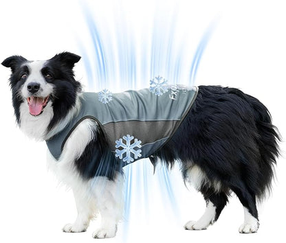 Dog Shirt, Lightweight Breathable Dog Cooling Vest Sun Protection Pet T-Shirts Quick Dry Soft Stretchy Reflective Label Pet Clothes - Small Medium Large Dogs (Misty Glade 1PC, X-Large)