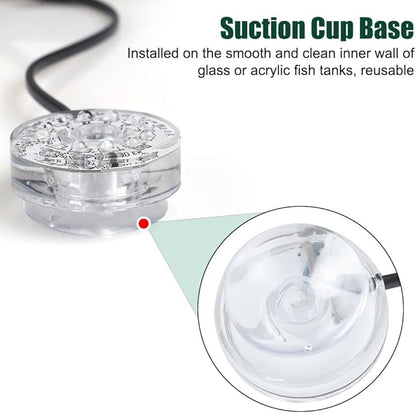 MiOYOOW Submersible Lights, USB Waterproof Aquarium Light with Fixed Suction Cups for Aquarium Decoration
