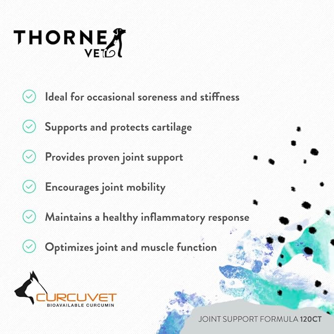 ThorneVET Joint Support Formula  Dog & Cat Joint Health Support, 120 Soft Chews