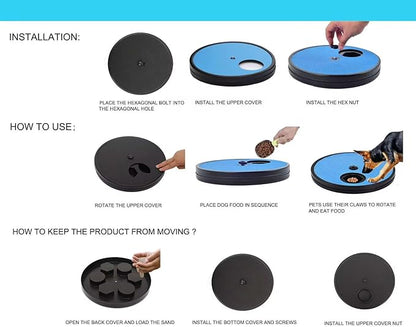 Scratch Board for Dogs  Nail File with Treat Dispenser  Stress Relief for Small and Medium Dogs  Dog Nail Scratcher Board for Pets