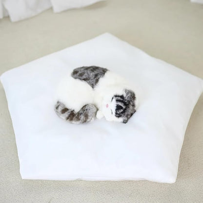 Dog and Cat Teepee Bed - Portable Pet Tent for Small Dogs and Indoor Cats, Removable & Washable With Cozy Cushion, Bunny Outdoor House (White, L)