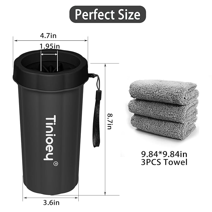 Dog Paw Cleaner for Large Dogs, Dog Paw Washer, Muddy Paw Cleaner, Pet Foot Cleaner, Dog Paw Protector Kit