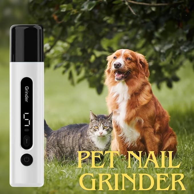 Accesspet 5-Speed Electric Pet Nail Grinder for Dogs & Cats  Ultra-Quiet, Safe, Ergonomic Nail Trimmer for Easy, Stress-Free Home Grooming & Professional-Quality Nail Care for All Pets