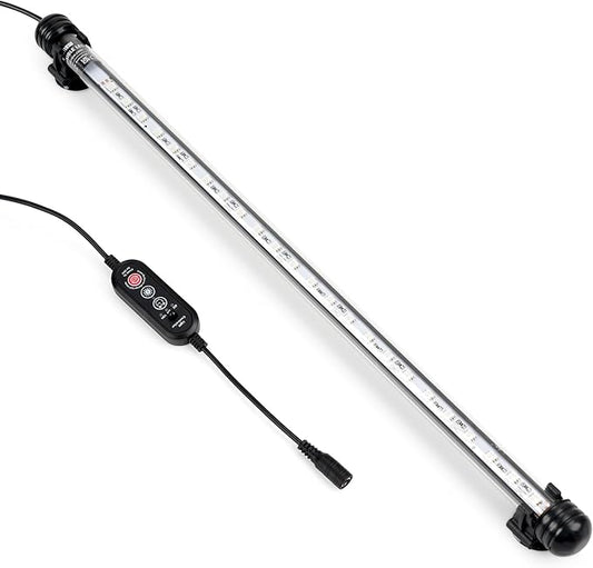 NICREW LED Aquarium Light, 23 Inches Submersible Fish Tank Light, Waterproof Underwater Light with Multicolor Option