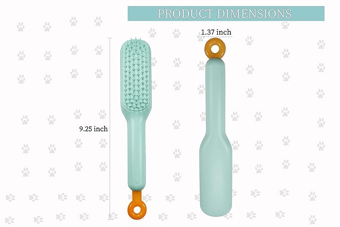 Stretchable Puppy Brush ï¼ Soft Dog Brush - Gentle Grooming Brush for Small Dogs, Perfect for Yorkie, Shih Tzu, Maltipoo ï¼_og Hair Remover Brush (Green)