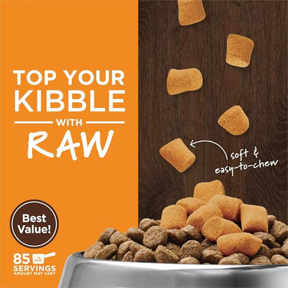 Instinct Raw Boost Mixers Freeze Dried Dog Food Toppers For Dry Food, Grain Free Dog Food Toppers with Chicken For Dogs - Gut Health, 23 oz