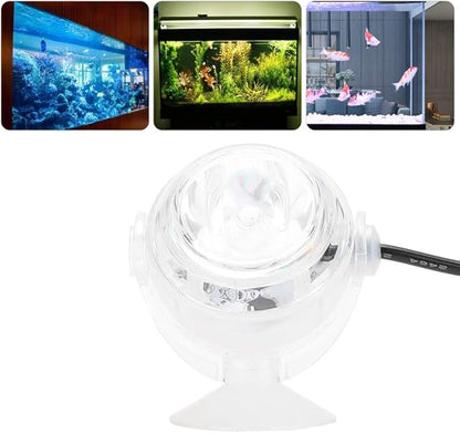 GLOGLOW Aquarium LED Light, Submersible Color Changing Fish Tank Light USB Night Spot Lamp for Freshwater Saltwater Tanks Reef Betta Fish Decoration(Red)