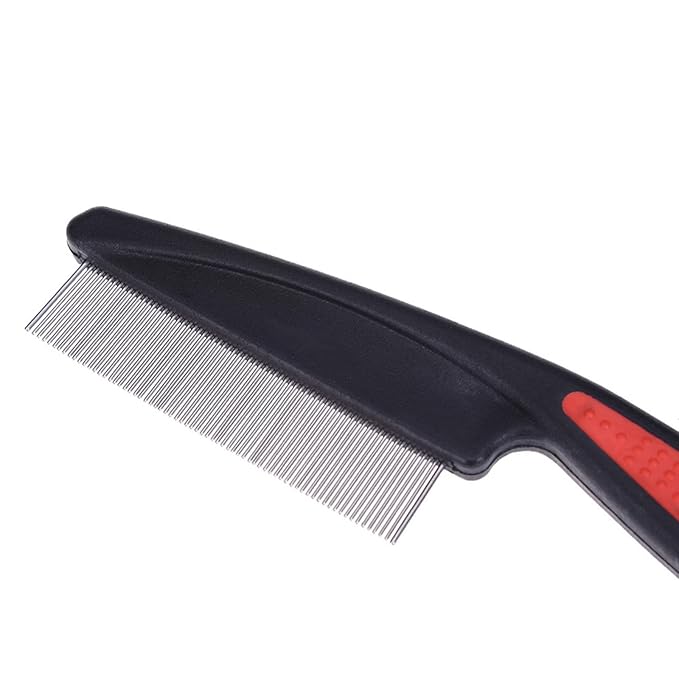 2 PCS Fine Tooth Combs, No Skin Damage Stainless Steel High Strength Teeth Hair Combs, Pet Tear Stain Remover Combs