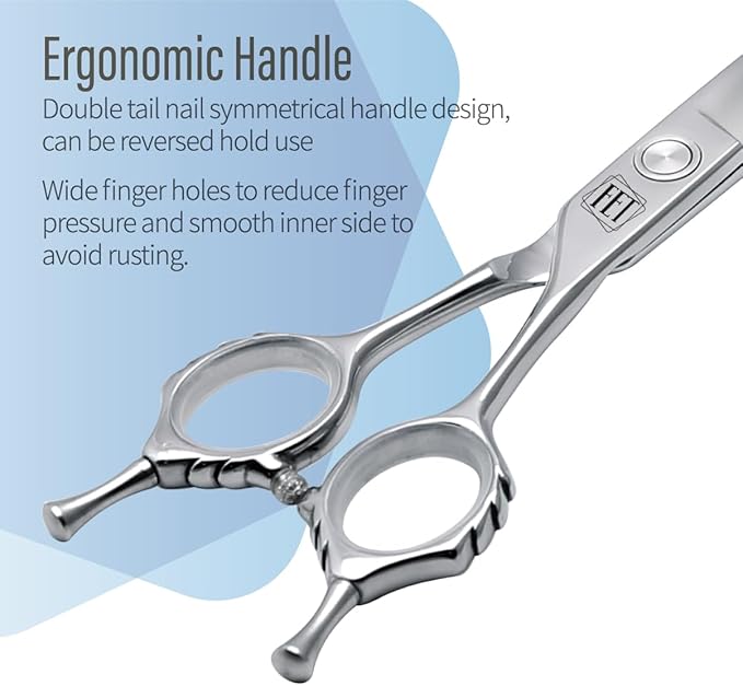Dog Grooming Scissors: 7.5 inch Pet Curved Shears Made Of Japanese VG10 Advanced Stainless Steel Professional Grooming Scissors for Dogs Cats and Other Pets