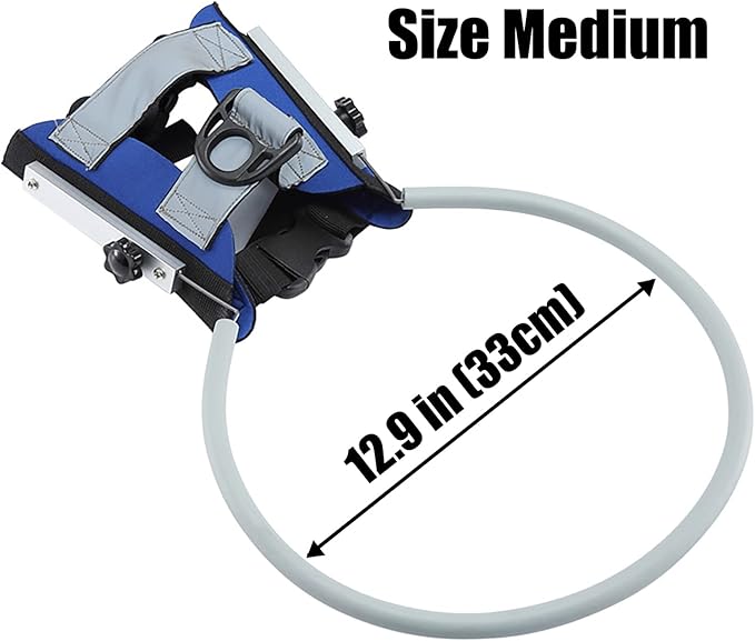 Dog Ring Harness with D-Ring, Lightweight Blind Dog Assistance Device, Visually Impaired Accessory for Dogs BlueUp Medium