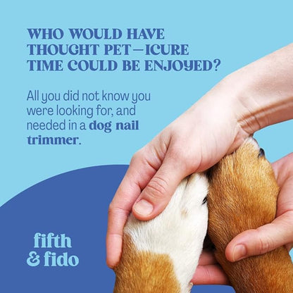 Fifth & Fido Dog Nail Clippers for Large Dogs - Sharp Nail Clipper with Quick Sensor - Trimmer for Thick Nails - Dog Nail Trimmer for Large Breed Dogs