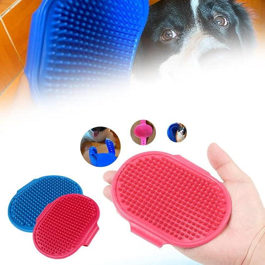 Dog Brush - Premium Dog Bath Brush, Ideal Dog Brush for Short Haired Dogs, Gentle Pet Grooming Tool, Effective for Removing Loose Fur and Dirt in Bath Time, Easy to Clean