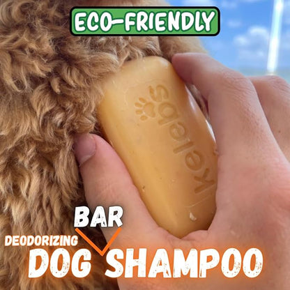 Dog Shampoo for Smelly Dogs, Natural Dog Deodorizing Shampoo Bar with Citrus Essential Oils | Eco-Friendly | Zero Plastic Waste | Vegan | 9 Bars - Value Pack