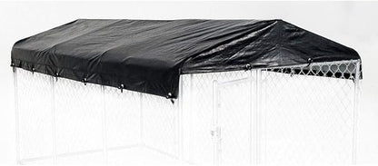Dog Kennel Cover - WeatherGuard Large All Season Dog Run Cover & Roof - Perfect Fit for Lucky Dog 5ft. X 15ft. Outdoor Cages and Pens (5ft. X 15ft)