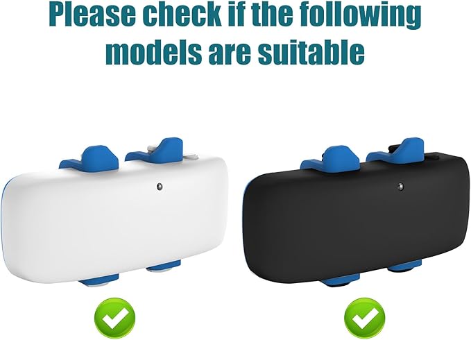 4pcs Collar Attachment Clips, GPS Dog Silicone Clips Accessories for Cat Pet Activity Replacement (Blue)