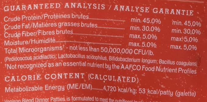 Stella & Chewy's Freeze Dried Raw Dinner Patties  Grain Free Dog Food, Protein Rich Venison Blend Recipe  14 oz Bag