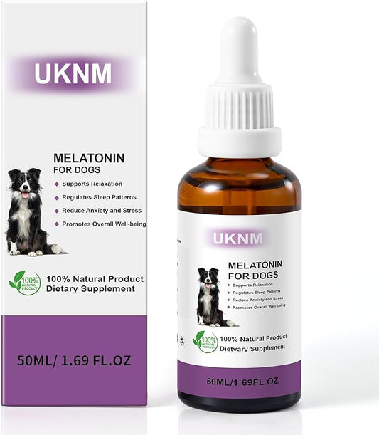 Melatonin for Dogs, Dog Melatonin with L-Theanine for Small Medium Large Dog Sleep Aid, Stress & Anxiety Relief, Calm Aid for Dogs Puppies, Support Relaxation & Deep Sleep, Chicken Flavor