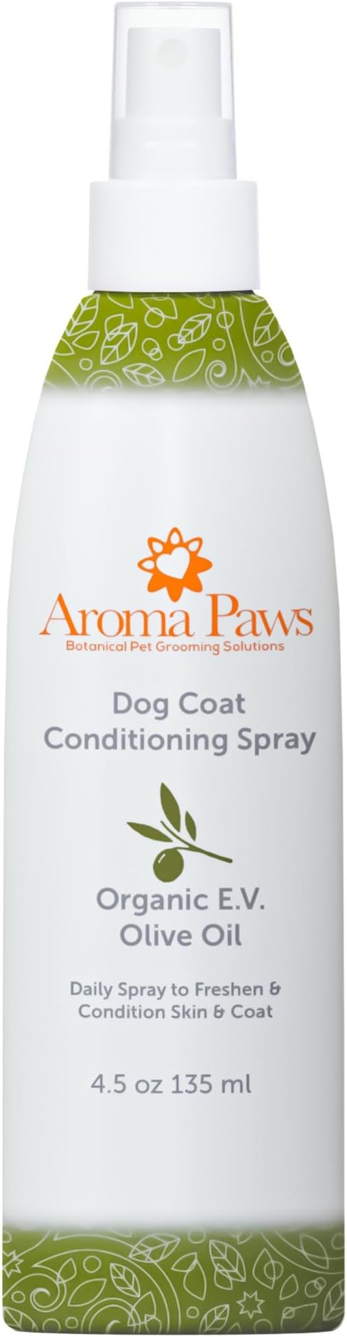 Scented Dog Coat Spray – Cleansing, Conditioning, Moisturizing – Toxin Free – Aromatic Grooming Puppy Spray – Loosens Knots, Tangles – 4.5 oz., Dog Coat Olive Oil Detangling Spray