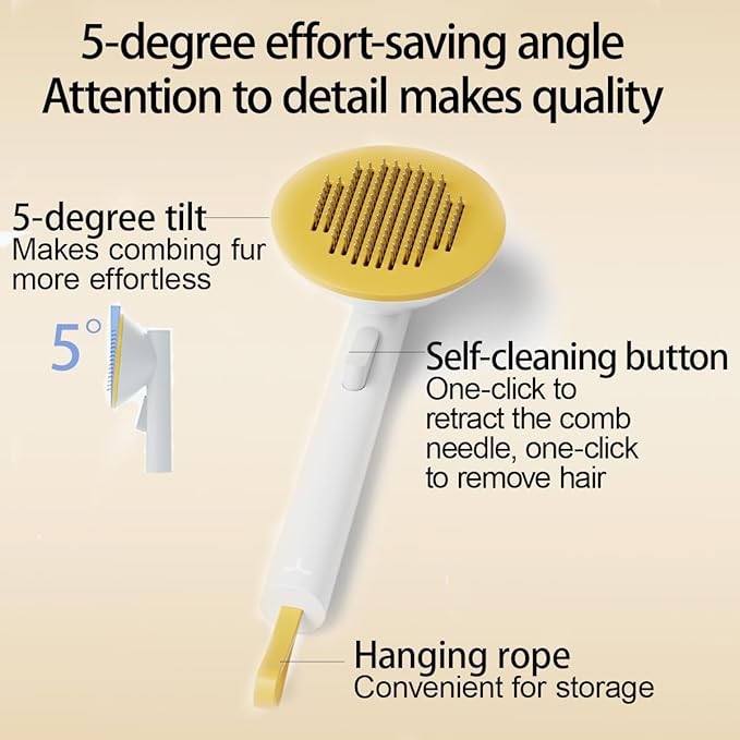 Dog & Cat Brush with Release Button,Cat brushes for indoor cats,Cat & dog brush for shedding,Slicker brush for dogs & cats,Cat grooming brush,Pet hair removal tool,Dog brush for short haired dog