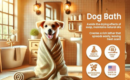 Dog Shampoo for Itchy Skin, Allergies & Odor – Calming Formula with Lavender, Rosemary & Biotin – Moisturizing & Hypoallergenic – Safe for Sensitive Skin & Puppies – 16 fl oz