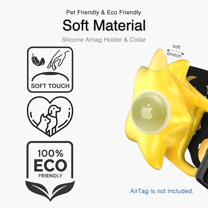 Airtag Dog Collar, Dog Collar for Large Dogs, Dog Collars for Medium Dogs, Dog Collars for Small Dogs with AirTag Holder Case, Dog GPS Tracker Collar (Pink, Large)