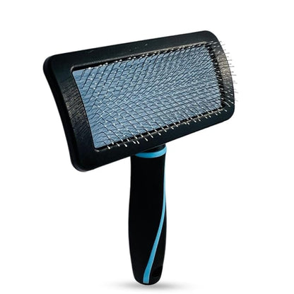 Dog Slicker Brush for Dogs, Perfect for (Goldendoodles, Labradoodles, Poodles), Groom Like a Professional, Fluff Detangle Style - Removes Loose Fur, Tangles and Undercoat (Medium)