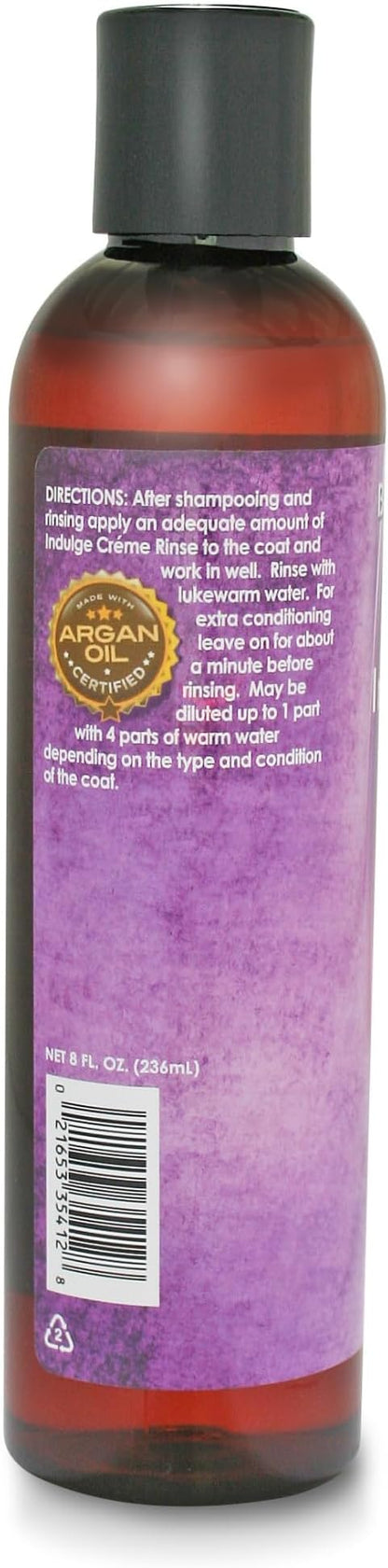 Bio-Groom Indulge Argan Oil Dog Conditioner - Deshedding Dog Bathing Supplies, Puppy Wash, Cat & Dog Grooming Supplies for Sensitive Skin, Cruelty-Free, Made in USA, Dog Products - 12 fl oz 1-Pack