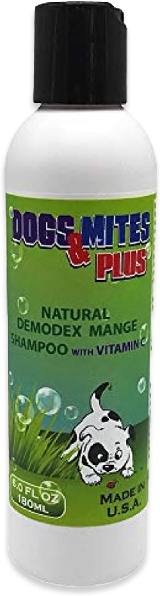 Dogs Plus Vitamin C Dog Shampoo | All Natural Dermatitis, Demodex Mange, & Hot Spot Treatment for Dogs | Fast and Effective Itch Relief (6 oz)