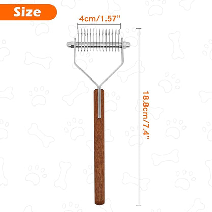 Cat Comb,Grooming Tool for Cats Dogs,Dog Brush for Shedding,Professional Pet Grooming Brushï¼_eshedding tool, Remove Loose Hair & Matted Fur, Dematting comb for Dogs and Cats