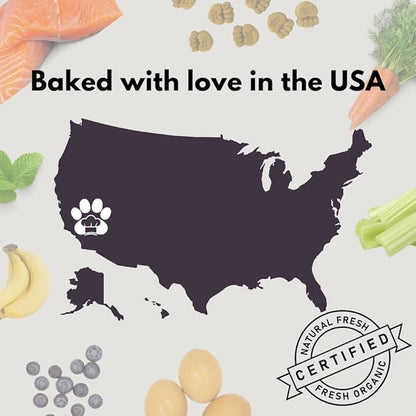 Treats Fruity Paws - Organic Dog Treats Healthy, Low Calorie Puppy Treats for Joint and Hip Support, Tasty Natural Treats for All Dogs, Only 5 Cal, Approx. 60 per Bag - 170g - Made in USA