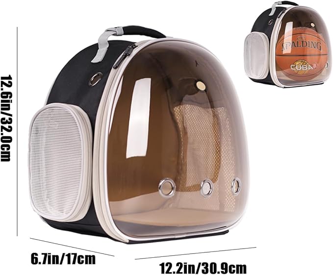 Small Animal Carrier Backpack and Playpen Outdoor Travel (Polarized Brown, Backpack+Playpen)