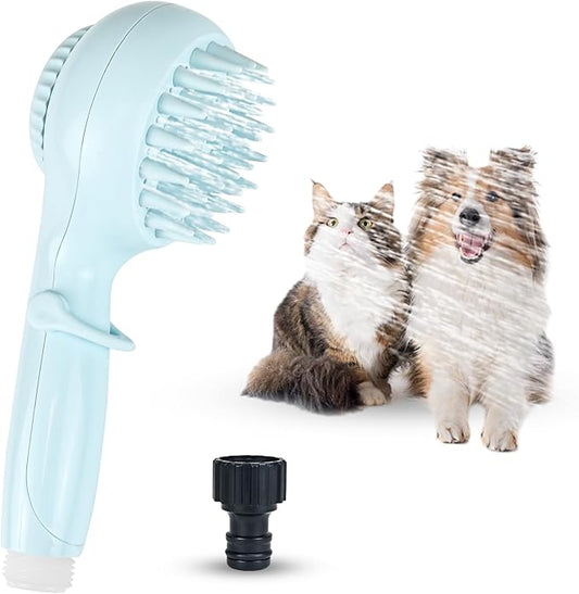 Dog Shower Brush Attachment - Pet Shower Attachment Dog Shower for Gentle Grooming, Easy to Use Dog Shower for Home Grooming, Dog Bath Brush for Deep Cleaning