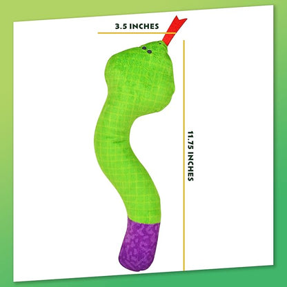 ZOOMIE Snake Kicker - Refillable Catnip Toy + Catnip | High Potency Hand Harvested Fresh | Soft Plush for Engaging Play