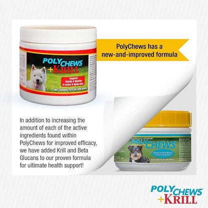 Bimeda Advanced Formula with Krill and Beta Glucans, Soft Chews for Joint Support and Overall Health, 60ct