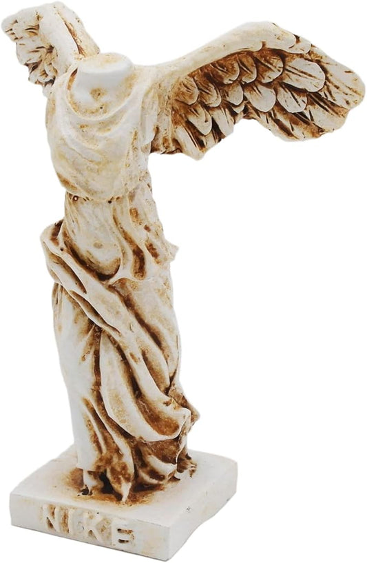 Winged Victory of Samothrace Fish Tank Decorations Decor Sculpture Statues Figurine Ancient Greece Reptile Turtle Lizard Spider Tanks Terrarium Statue Décor Ornament Pet Brown