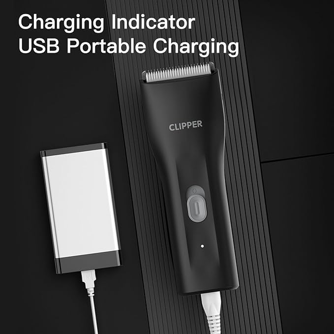 Dog Grooming Kit Clipper for Thick Coat Low Noise Cordless Cat Hair Trimmer Rechargeable Shaver Pet Grooming Tools for Small and Large Animals